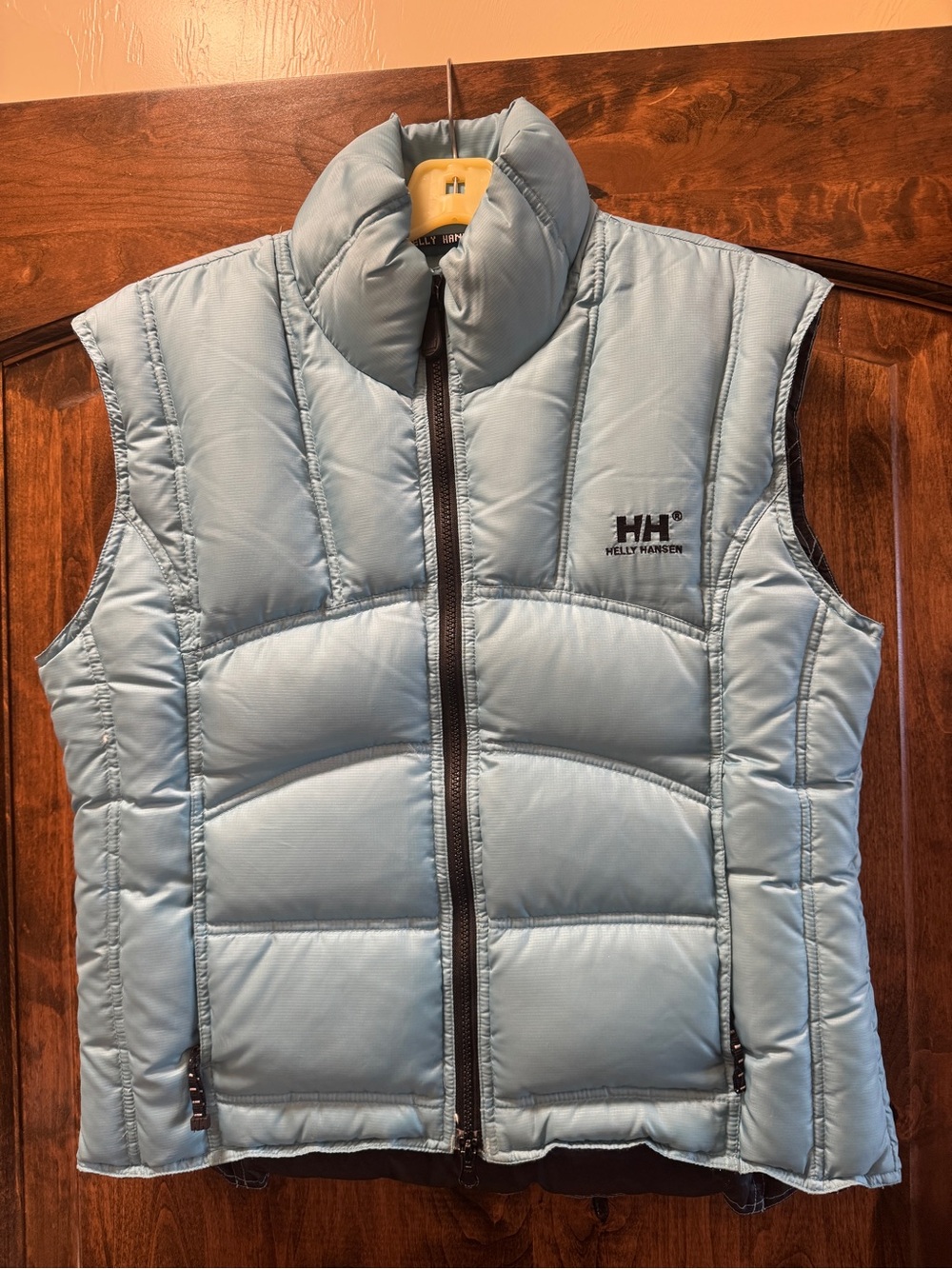 Vintage Helly Hansen Womens Light Blue Puffer Vest
